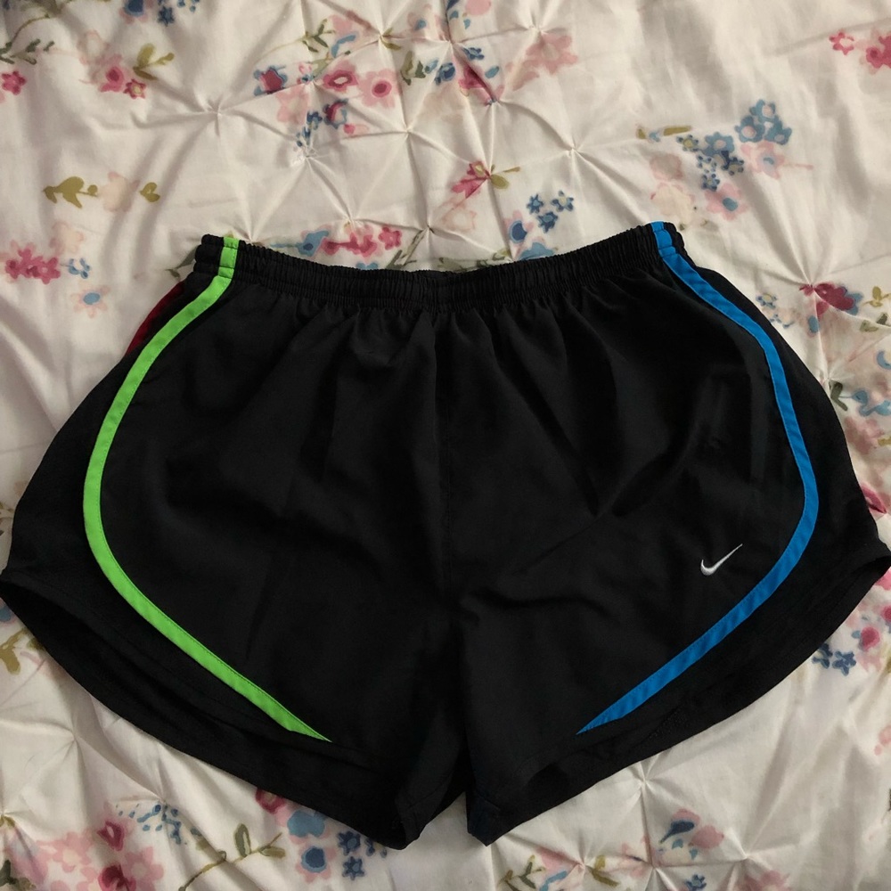 Multi-color Nike running shorts